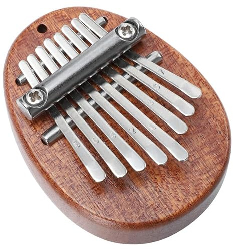 KALLORY Mini Kalimba Portátil de Madera 8 Teclas para Piano de Pulgar, Fácil de Tocar y Transportar, Adecuado para Principiantes y Presentaciones en Escenario