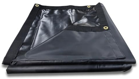Carolina Tarps 7’ x 18’ Waterproof 18oz Vinyl Dump Truck Tarp - Heavy Duty PVC, Universal Fit