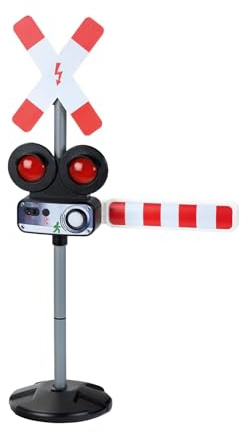 Theo Klein 4009847029614 2961 Bahnübergang mit Licht und Sound, batteriebetrieben