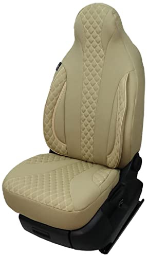 Maß Sitzbezüge Schonbezüge Fahrer & Beifahrer kompatibel mit Wohnmobil Pössl Weinsberg Knaus Adria Dethleffs Carthago Bürstner Eura Mobil Pilote Laika Kabe Chausson Hobby PL405 (Beige)