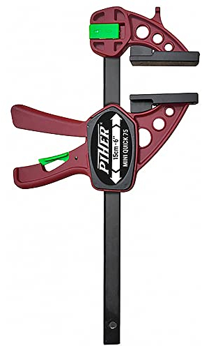 2 Stück Piher Mini Quick Einhandzwinge 15 cm Schraubzwinge Spann Spreiz Zwinge Klemme