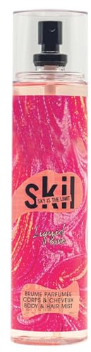 SKIL - Brume Parfumée Femme Liquid Love - Collection Toxic Love - Parfum Rose Coco - Flacon Vaporisateur 250 ml - Fabriqué en France à Grasse