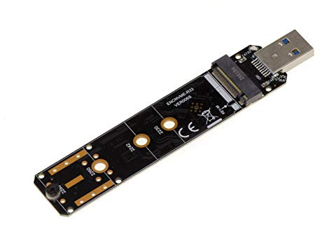 KALEA-INFORMATIQUE Adaptador USB 3.0 Key Para todo tipo de SSD M.2 NGFF NVMe Y M2 tipo SATA con Chipset Realtek RTL9210B