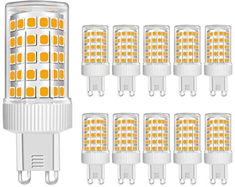 MENTA G9 LED 10W Ersetzt 80W Halogenlampen Warmweiß 3000K 86 x SMD 2835 Leuchtmittel Birne AC 220-240V Nicht Dimmbar Φ22*58mm 10er-Pack