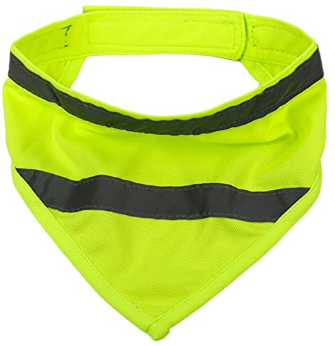 Mipcase Reflektierender Hundeschal Mit Klebeband Sicherheitsbandana Für Welpen Strapazierfähiges Material Verstellbares Design Für Nachtspaziergänge