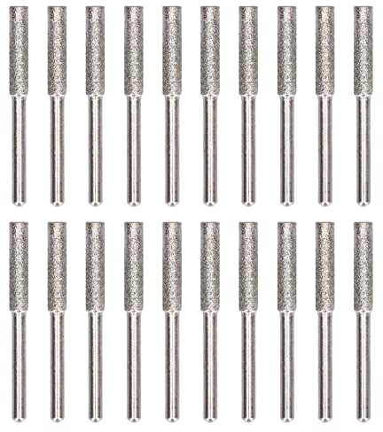 20 Pièces Affuteuse de Chaine Tronconneuse, Affûteur de Tronçonneuse Bavure Pierre à Aiguiser Limes d'affûtage Émeri Lime à Chaîne pour Affûtage Chaîne Eronçonneuse et Poncer