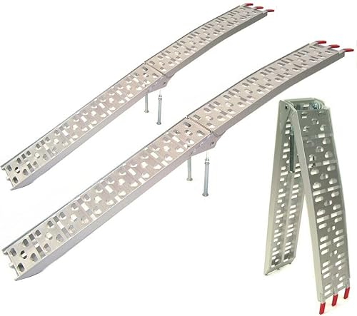 2 Stück ALU Rampen Set Auffahrrampe 680kg Verladerampe 06068 Klappbar faltbar AWZ
