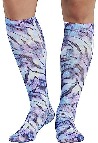 Cherokee Comfortsupport Damen Kniestrümpfe 8-15 mmHg, Wild Abstrakt, Plus