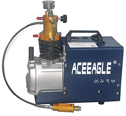 Dekltus Compresor de aire PCP, 220 V, 300 bar, 30 Mpa, 4500 psi, compresor de aire de alta presión, bomba eléctrica de 1800 W, con separador de agua y aceite para bicicletas y bicicletas