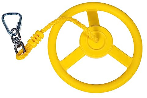Abaodam Ninja-Rad Indoor-fitnessring Fitnessgeräte Für Kinder Übung Griff Griff Kinderschaukelrad Kleinkindschaukel Lenkrad Schwenken Outdoor-zubehör Trainingsgeräte Abs Strickleiter Baby