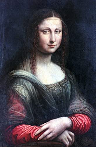 EfeMir Berühmte Gemälde Ölgemälde auf Leinwand Retro Wandkunstdruck Die mona lisa von leonardo da vinci für Heimtextilien 60x90cm