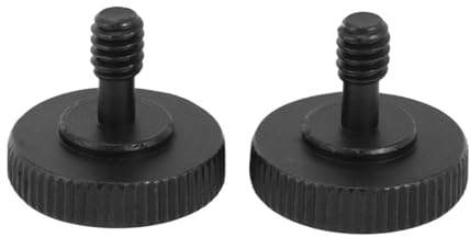 NORAZE 2/10 STÜCKE Rändelschraube Kamera Schnellspanner 1/4 Zoll Rändelschraube L-Halterung Schraubmontageadapter Unten 1/4 Zoll-20 Innengewinde(2pcs)