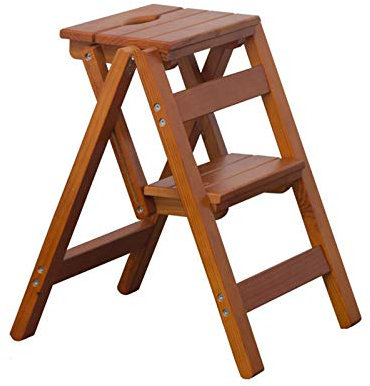 WADRBSW Sgabello per Camper Gradini Pieghevoli per Cucina, Scale Portatili per Esterni Scale per soffitta Sedia Pieghevole Multifunzione/#4/38X42X52Cm (#4 38X42X52Cm) To Pursue Happiness