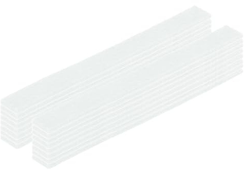 sourcing map Felt Strips with Adhesive Backing, 16 Pcs 1/2 x 6 x 0.12 Anti Scratch Furniture Felt Tapes Self-Stick Pads for Protecting Hardwood Floor, White
