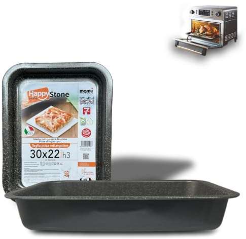 ARCA, Set 2 Teglie Rettangolari per Forno, Misure 30x22x3 cm e 40x33x7 cm, Antiaderenti, Bordate e Adatte alla Lavastoviglie, in Alluminio, Made in Italy (Misure Interne)