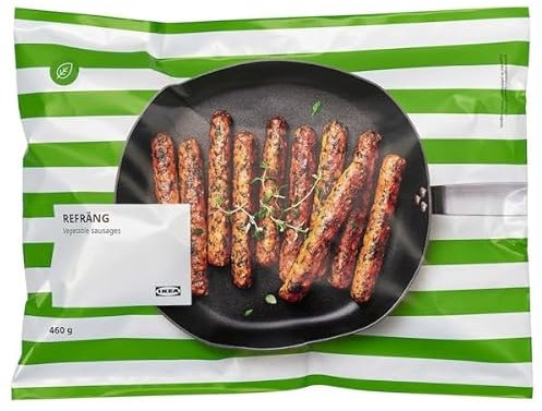 REFRÄNG Frozen Vegetable Sausages 460g – Plant-Based, High-Protein & Tasty | Easy Meat-Free Meal | Oven or Pan-Ready