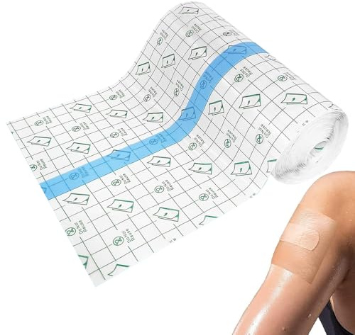 Lotvic Wasserfeste Pflaster, 20cm x 10m Wasserdicht Transparent Bandage, Tattoo Pflaster Wasserdicht, Tattoo Folie Heilung, Pflaster Rolle Wasserdichte Pflaster für Sport Schwimmen Duschen