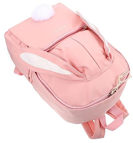 BESPORTBLE Nylontasche Hasenrucksack Niedlicher Rucksack mit Hasenmotiv Schultertasche aus Nylon für Reisen Wandern Fitness Schule Büro Alltag Tragbar
