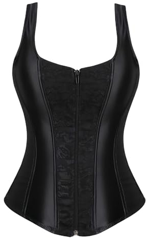 KUOSE Women's Steampunk Gothic Push Up Corset Shapewear Lingerie Bodyshaper Top