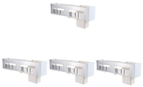 DIYEAH 4 Pièces Support de Couteau Mural Titulaire Support d'ustensile de Cuisine Range Couteaux Rangement Porte-Baguettes Accessoires d'ustensiles de Cuisine Acier Inoxydable