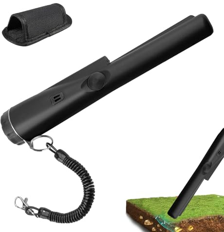 Pinpointer Metal Detector Hand Held Metal Detector, Waterproof Pinpointer Wand | High Accuracy Instrument, Portable Lightweight Holster Finder, Compact Security Scanner