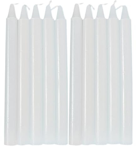 Bougies Coniques - 10pcs De Long Burning Tall Dinner Bandles Ensemble De Bougies | Cire D'ivoire Non Parfumée | Bougies De Diinner Effilées | Solution D'éclairage Élégante Pour Les Dîners De Mariages
