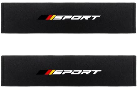 2er Set Gurtpolster Auto für VW caddy Jetta Atlas T-ROC CC, 40cm Auto Sicherheitsgurt Schulterpolster, Polsterung für Sitzgurt,Black