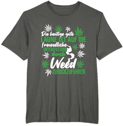 Kiffer Cannabis Kiffen Hanf Gras Joint Weed Rauchen Geschenk T-Shirt