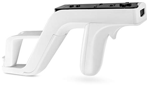 Pistola TNP Zapper para Nintendo Wii Blaster Inal�mbrico Control Remoto Wiimote Juego de Accesorio, Enlaces Remoto Nunchuk para Juegos Deportivos de Tiro Luz Blanca