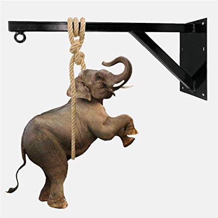 ZHANGQINGXIU Schwere Boxsack Wandhalterung Montage Wand Box Box Halterung Ringe Aufhängungsrahmen Sandsack Halterung Für Gym Bar Outdoor Fitness Boxen (Color : Black, Size : 100x35x20cm)