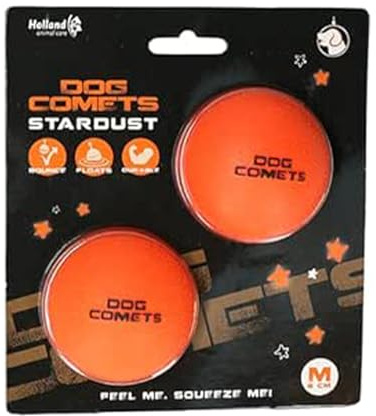 Dog Comets Cometas para Perros Stardust Naranja M (paquete de 2)
