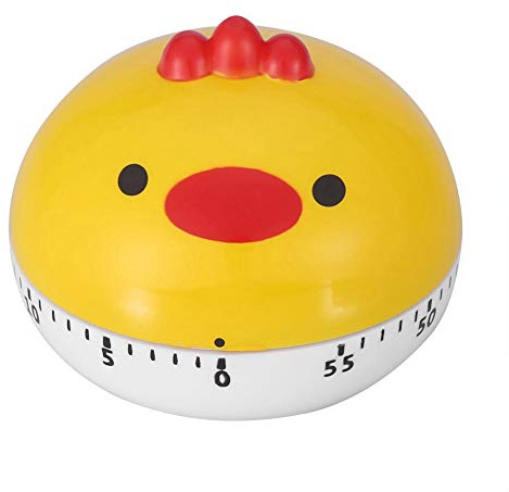 Cute Kitchen Timer, Mechanical Kitchen Timer 60-Minute Wind Up Egg Timer for Cooking, Reading(Chicken)