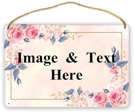 NLWQEKV Targa personalizzata in legno rustico personalizzato Targa personalizzata Targa di benvenuto personalizzata Targa con nome per camera Casa Giardino Esterno Fattoria, targa in legno per camera