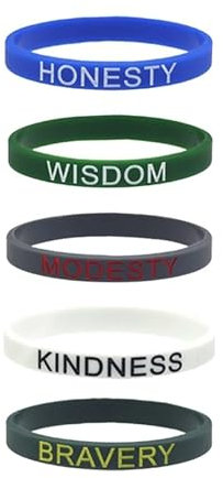 AMPUTEE 5 uds. Pulsera inspiradora en inglés, Pulseras motivacionales, brazaletes Deportivos pequeños de Silicona Frescos, Correas de Gel de sílice for Hombre