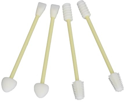 Silikon-Wattestäbchen, Silikon-Wattestäbchen mit Doppelter Spitze, 4 Stück, Silikon-Wattestäbchen, Wiederverwendbare Make-up-Tupfer, Wattestäbchen mit Doppelter Spitze für Ohren,