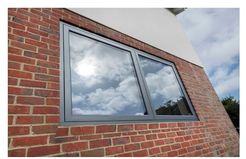 Schiebefenster Fenster Window Kellerfenster Schwarze Doppelglasfenster für Häuser 60 54 50 46 42 40 36 32 30 28 24 22 20 18 14 Zoll, horizontaler Schiebefensterersatz für Haus, Keller, Schuppen und Ga