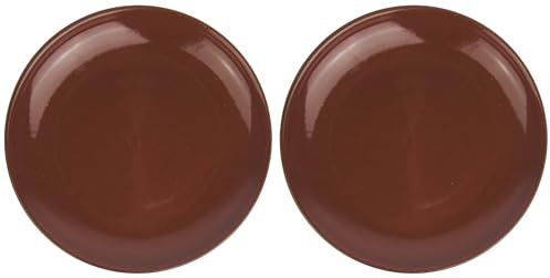 Lentz 2 platos llanos de arcilla de 23 cm de diámetro, aptos para lavavajillas, microondas y horno