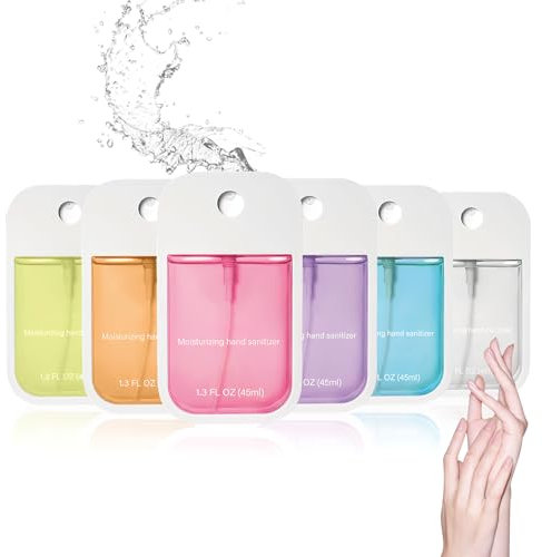 6Pcs Hand Sanitizer Spray For Woman, Power Mist Hand Sanitiser Mini For Travel