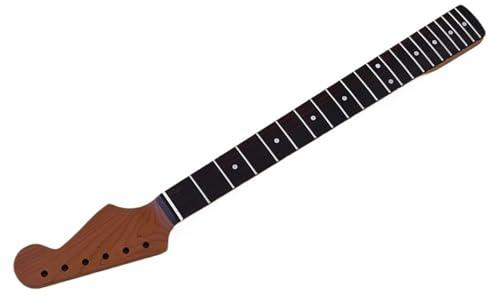 Gitarrenhals Ersatz Set Gitarre Hals Aus Geröstetem Ahorn 8 Mm Öffnung 6 Saiten 21 Bünde Griffbrett Aus Palisander DIY Zubehör