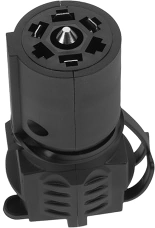 HEALEEP Conector Aislado de Abs y Cobre de 7 Pines a 4 y 5 Pines Resistente al Agua Adaptador de Enchufe para Conexiones Seguras para Remolque en Vehículos