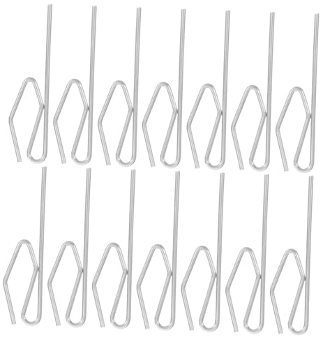 POPETPOP 50pezzi Ganci Per Binari Per Tende in Metallo Guide Scorrevoli Per Tende Da Doccia Fermagli Per Finestre Automobili Design e Facile Installazione