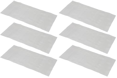 MUELODSIC 6 Láminas Absorbentes de Aceite para Campana Extractora, Papel a Prueba de Grasa Recortable 90x45 Cm, Filtro para Cocina y Hornear, Material Absorbente Alimentario, Protección