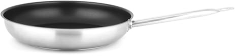 METRO Professional Bratpfanne, Edelstahl, Ø 24 cm, Höhe: 7.6, Teflon Antihaftbeschichtung, Induktion, Backofengeeignet bis Max. 240 °C