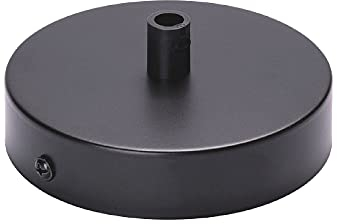 ORION LIGHTSTYLE Baldachin Abdeckung 1 Stück (Ø 100 mm), Höhe 24 mm, Deckenbaldachin für Hängeleuchte, Metall, Schwarz