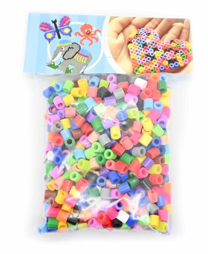 MAXI Bügelperlen Beutel mit 800 Stk Mix 74 (22 Farben). Große Bügelperlen für Kleinkinder ab 3 Jahren. 10mm Perlen. Made in EU.