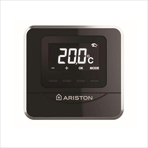 Ariston - Cube RF rumstermostat för radiohantering upp till 6 zoner - svart, i lager