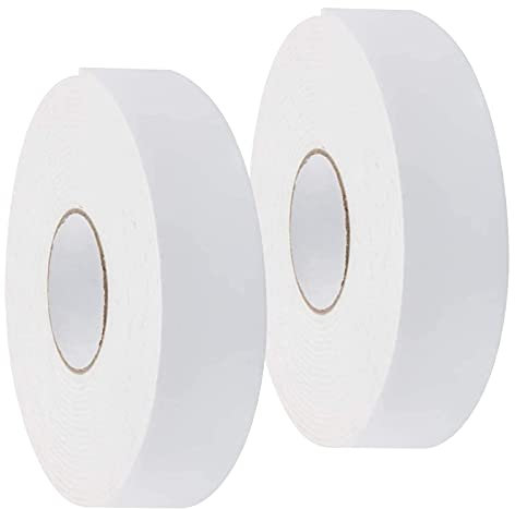 2 Pack Foam Insulation Tape Adhesive, Seal, Doors, Weatherstrip, Waterproof, Plumbing, HVAC, Windows, Pipes, Cooling, Air Conditioning, Weather Stripping, Craft Tape（10mX60mmX3mm）