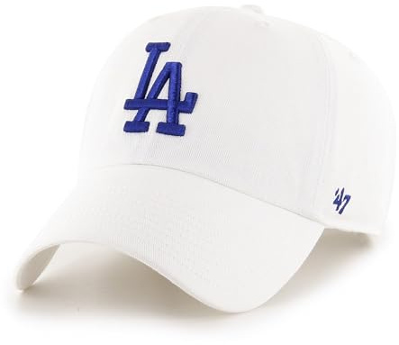 '47 Los Angeles Dodgers MLB Loop Label Clean Up Weiß Verstellbare Cap One-Size