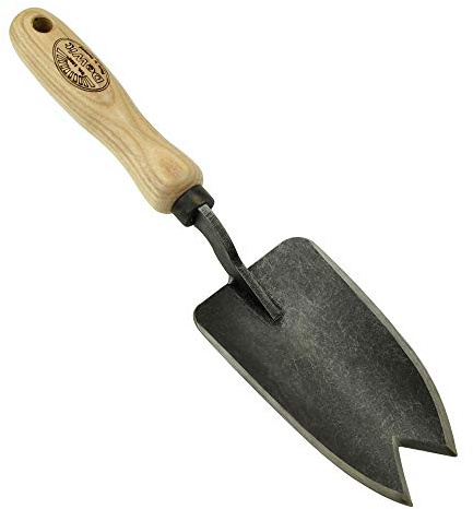 DeWit Blumenkelle 'Welldone' mit V-Schneide 31 cm I Blumenschaufel & Unkrautstecher in bester Qualität I FSC®-zertifizierte Handschaufel I Handgemachte Garten-Schaufel I Garden Tools – Made in Holland