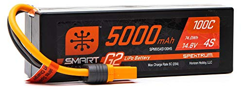 Spektrum 5000mAh 4S 14.8V Smart G2 LiPo 100C; IC5